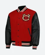 Blackhawks Chicago 2025 Coaches Red & Black Letterman Varsity Jacket