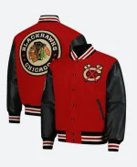 Blackhawks Chicago Coaches Varsity Jacket