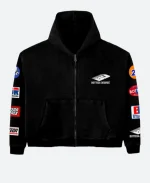 Bottega Desires Black Velvet Hoodie