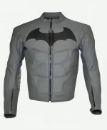 Bruce Wayne Batman The Dark Knight Red Biker Leather Jacket
