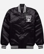 Bullet Club Satin Black Bomber Jacket For Sale