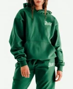 Busy Chain Stitch Logo Hoodie For Unisex