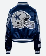 By Way of Dallas Cowboys Blue Varsity Jacket