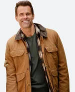 Cameron Mathison Home Sweet Christmas 2024 Sam Stackhouse Brown Jacket