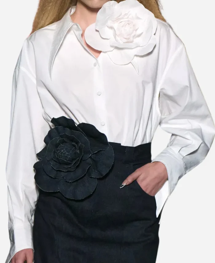 Camille Emily in Paris White Shirt