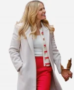 Candace Cameron Bure Home Sweet Christmas Sophie Marlow White Trench Coat