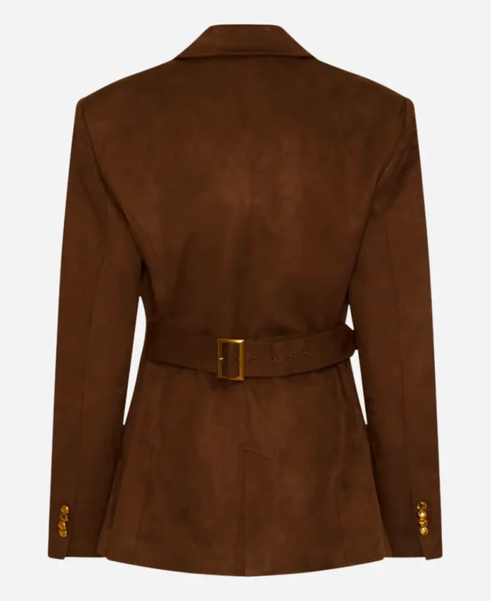 Cathy Kelley WWE 2025 Brown Suede Blazer