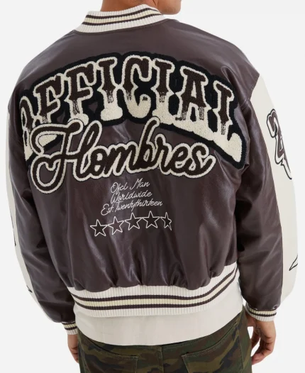 Celebs Go Dating S14 Louis Russell Leather Bomber Jacket