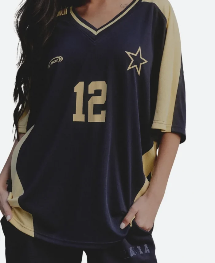 Celebs Go Dating Season 14 Navy Blue Football Jersey For Sale
