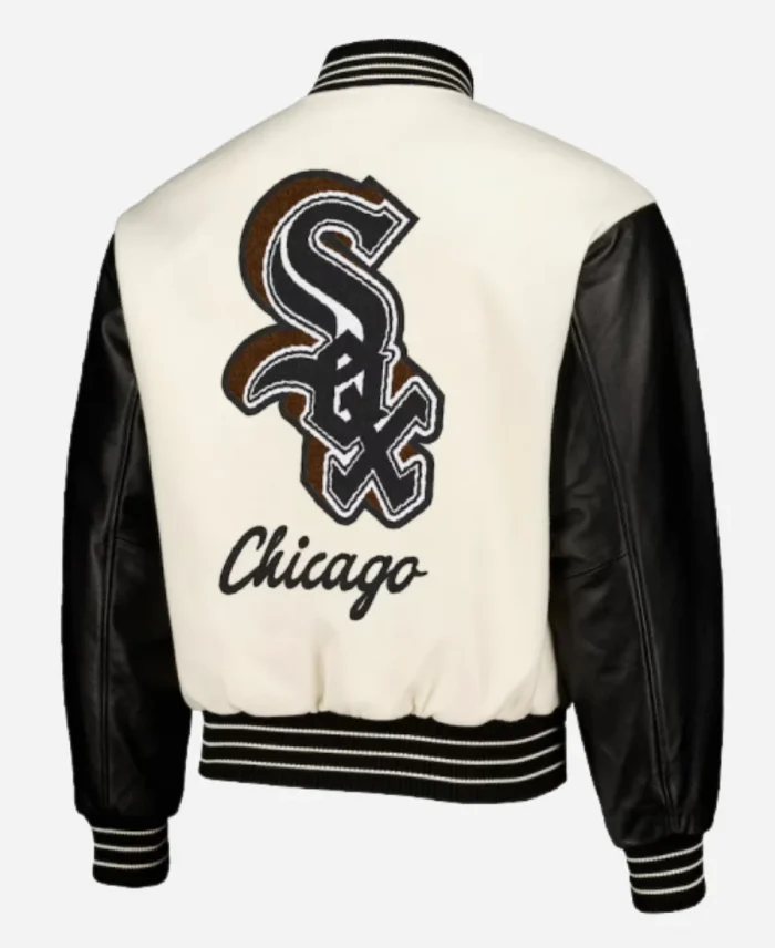 Chicago White Sox White Varsity Jacket