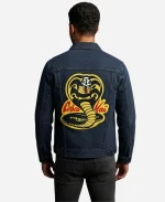 The Karate Kid Cobra Kai Logo Blue Denim Jacket