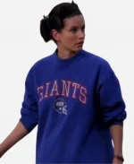 Courteney Cox Friends Season 03 Monica Geller Giant Blue Sweatshirt
