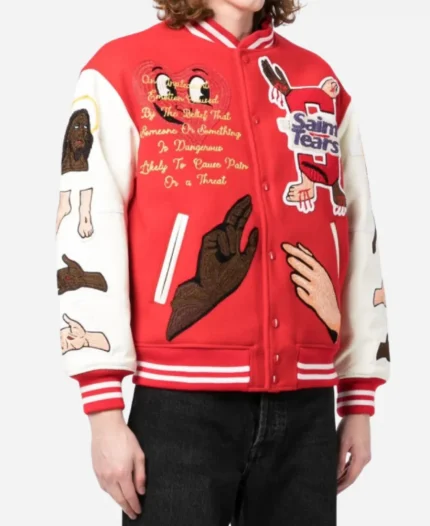 Denim Tears x SAINT MXXXXXX Varsity Jacket