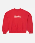 Diablo Willy Chavarria Hooligan Red Crewneck Sweatshirt