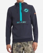 Dolphins Rivalries Sideline Anorak Half-Zip Hoodie Jacket