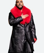 Don Omar Auditorio Banamex Leather Trench Coat