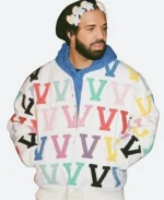 Drake You Broke My Heart White Varsity Jacket For Sale