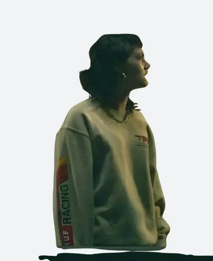 Emilia Jones Tv-Series Task Season 01 Maeve TRD Huf Worldwide Cream Sweatshirt