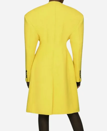Emily In Paris S03 Kate Walsh Yellow Coat