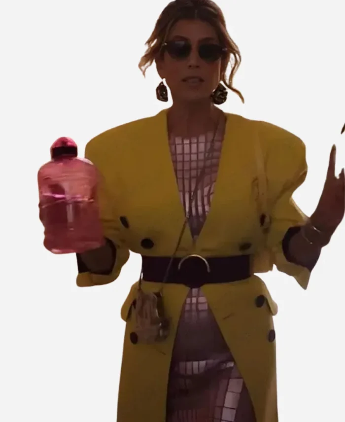 Emily In Paris S03 Kate Walsh Yellow Coat For Sale