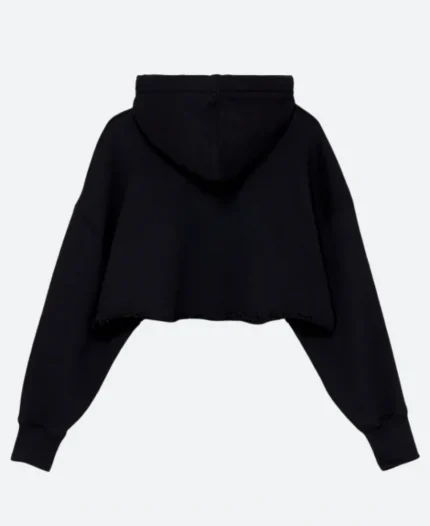 Enid Sinclair Wednesday Embroidered Black Hoodie