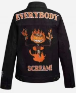 Everybody Scream Black Denim Jacket
