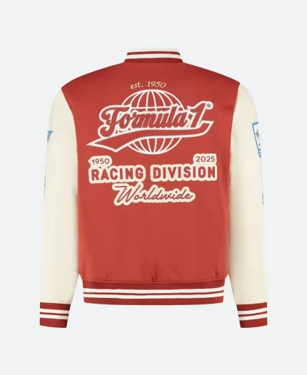 FW Heritage F1 Red Varsity Jacket For Sale