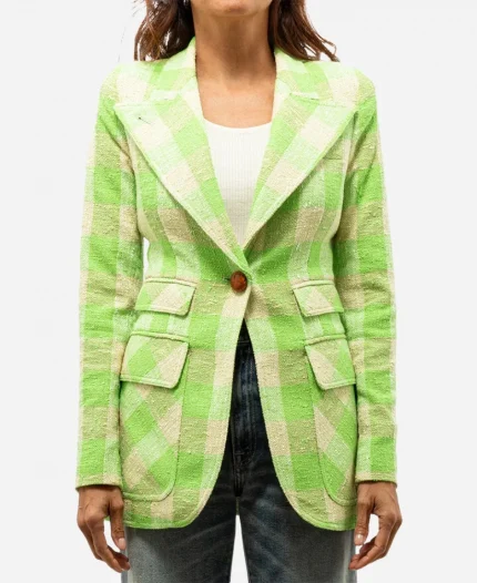 Gabrielle Walsh Found S02 Checkered Blazer