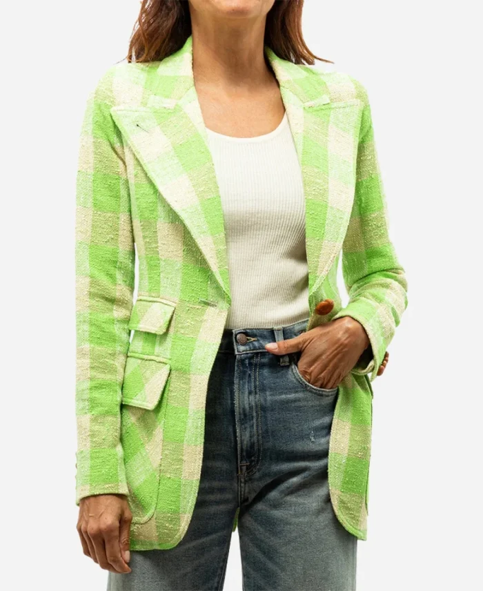 Gabrielle Walsh Found S02 Green Checkered Blazer