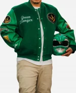 Green Power Rangers Varsity Jacket