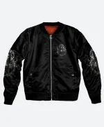 Halloween Hello Darkness My Old Friend Witch Black Bomber Jacket
