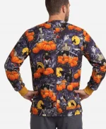 Halloween Pumpwitch V Neck Scrub Jacket 