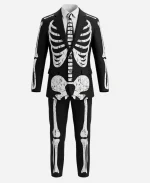 Halloween Skeleton Black Suit For Unisex