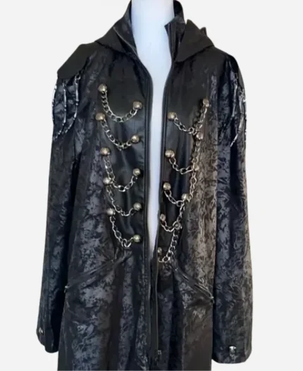 Halloween Skeleton Royalty Black Coat