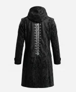 Halloween Skeleton Royalty Hooded Black Coat