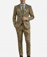 Halloween The Jag Leopard Skin Brown Print Suit 
