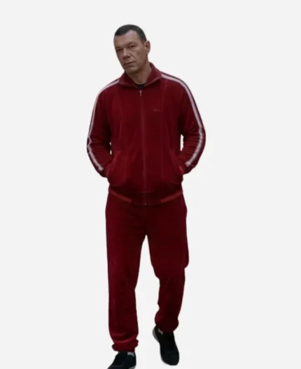 Hawkeye TV Series Mafia Red Costume Tracksuit With Bomber Jacket