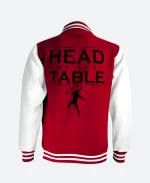 Head Of The Table Roman Reigns Red Varsity Jacket For Sale