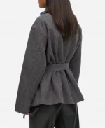 High Neck Gina Tricot Short Grey Jacket