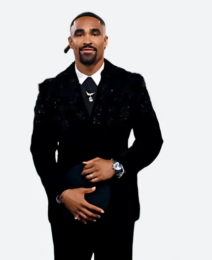 Jalen Hurts Met Gala 2025 Black Velvet Blazer