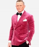 James Bond No Time To Die Daniel Craig Premiere Pink Blazer Coat