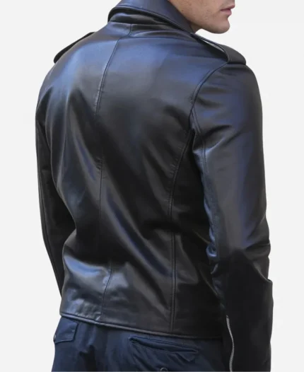 Jayson Tatum Coach Fashion Show Black Leather Jacket