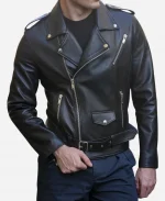 Jayson Tatum Coach Fashion Show Leather Jacket