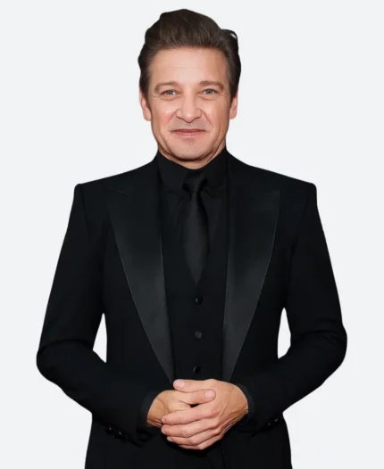 Jeremy Renner Wake Up Dead Man Premiere Blazer