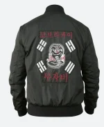 John Kreese Cobra Kai S06 Black Bomber Jacket
