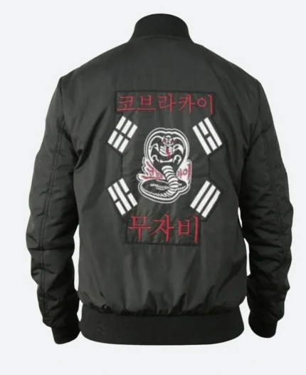John Kreese Cobra Kai S06 Black Bomber Jacket