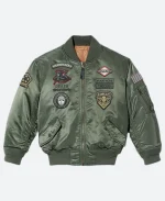 Kamikaze Pilot Eminem Green Bomber Jacket For Sale