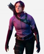 Kate Bishop TV Series Hawkeye Hailee Steinfeld Purple Costume Jacket