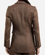 Kate Middleton Celebrate Wedding Anniversary 14th Brown Wool Blazer