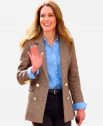 Kate Middleton Wedding Anniversary Wool Blazer